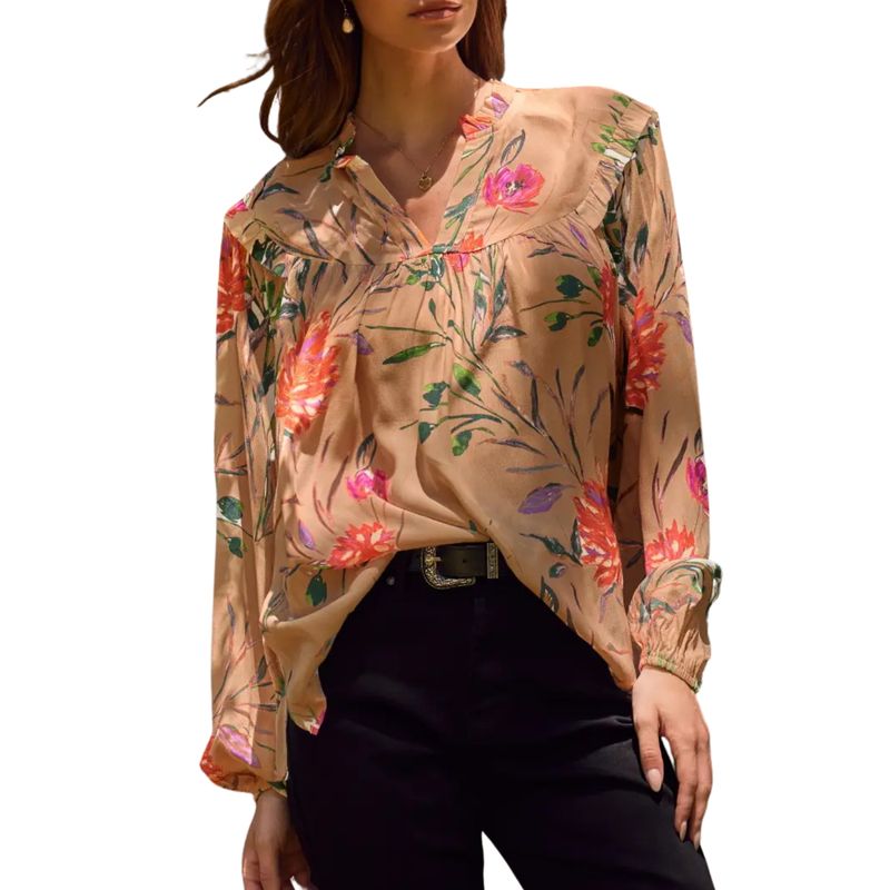 Lightweight Floral Printed Blouse