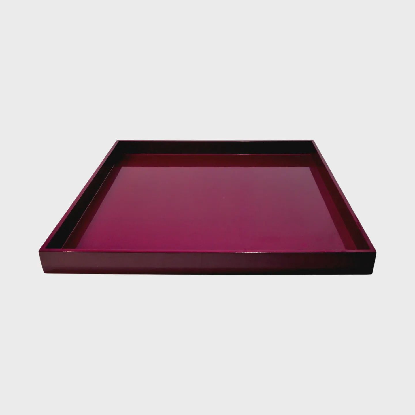 Ottoman Tray- Blackberry