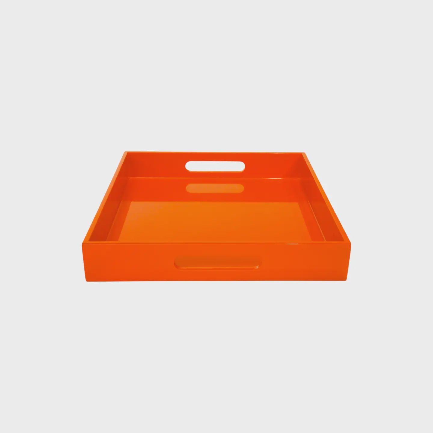 Medium Square Serving Tray- Orange