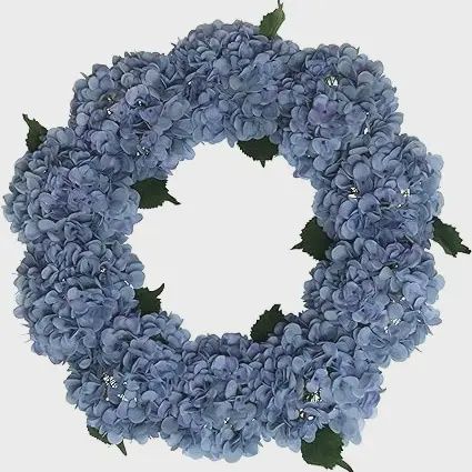 24" Blue Hydrangea Wreath