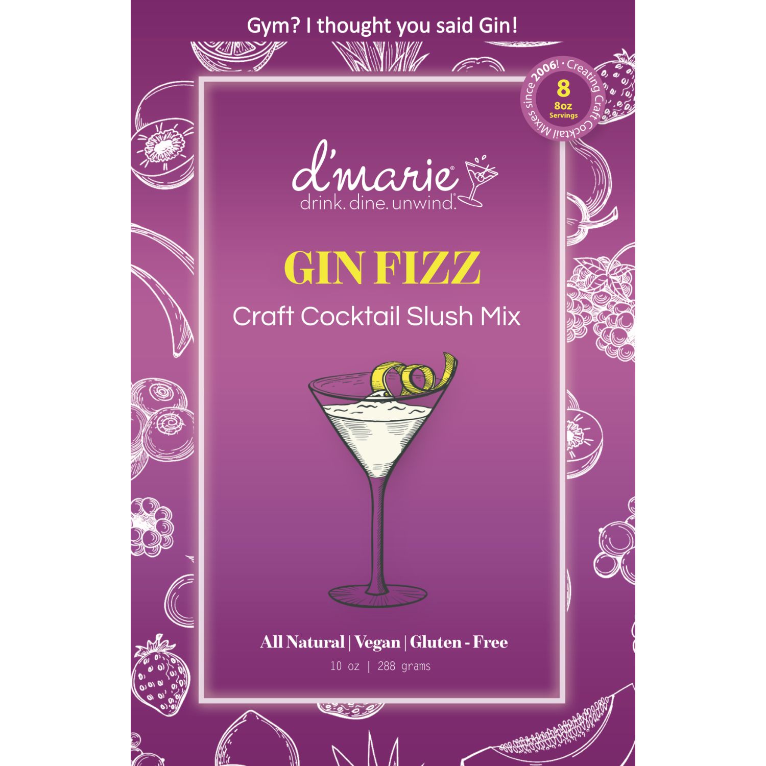Gin Fizz Drink Mix