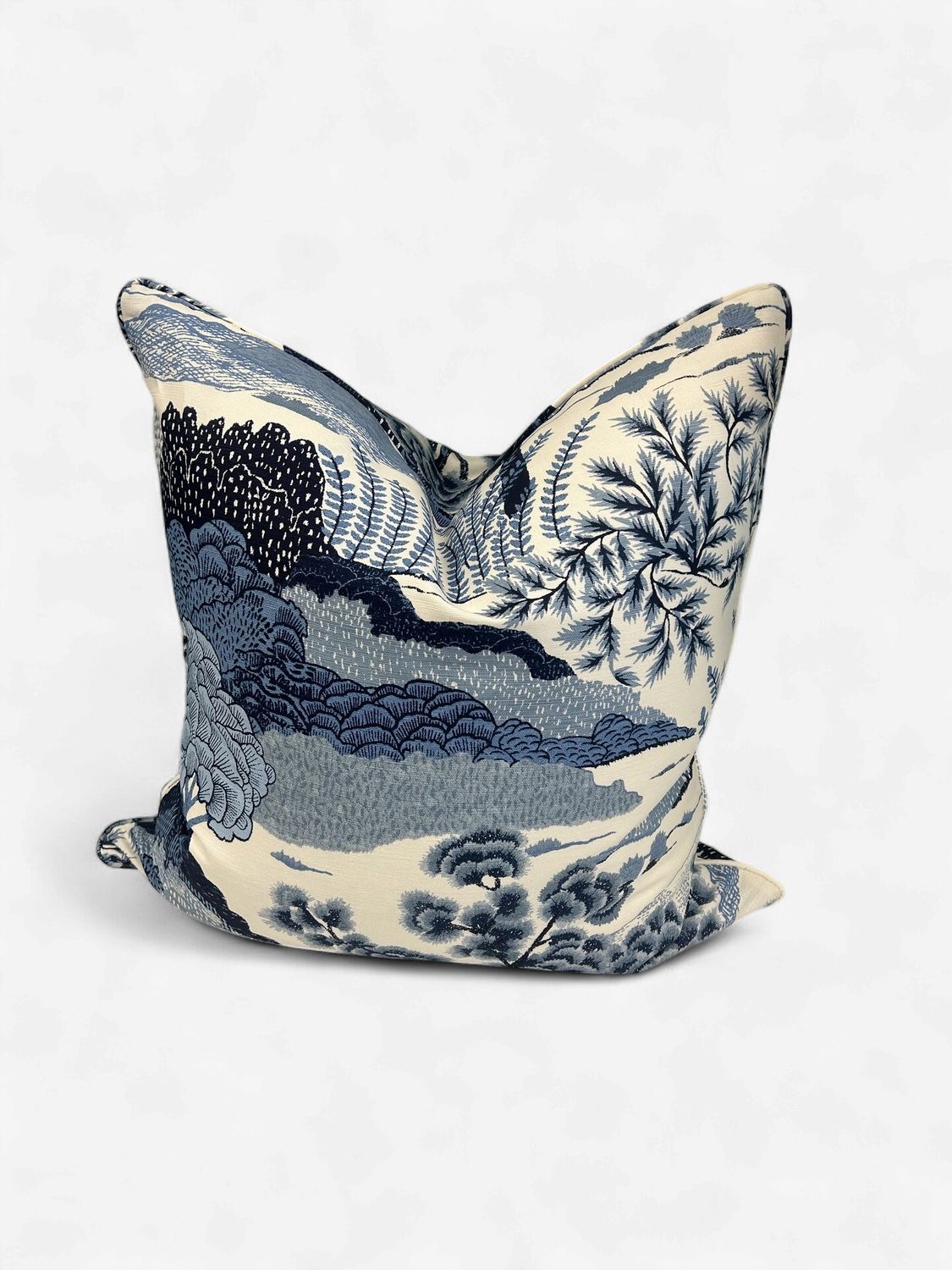 24 x 24 Blue Chinoiserie Pillow