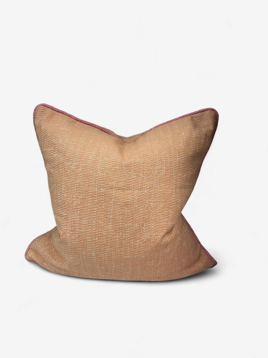 20 x 20 Orange with Pink Pipe Pillow