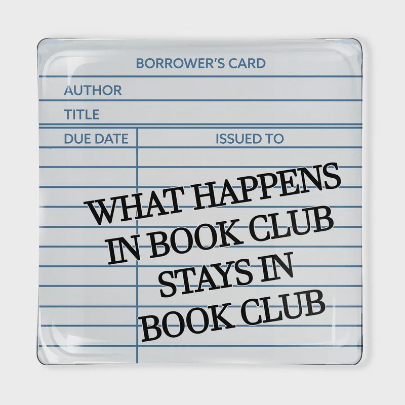 Glass Tray-Book Club