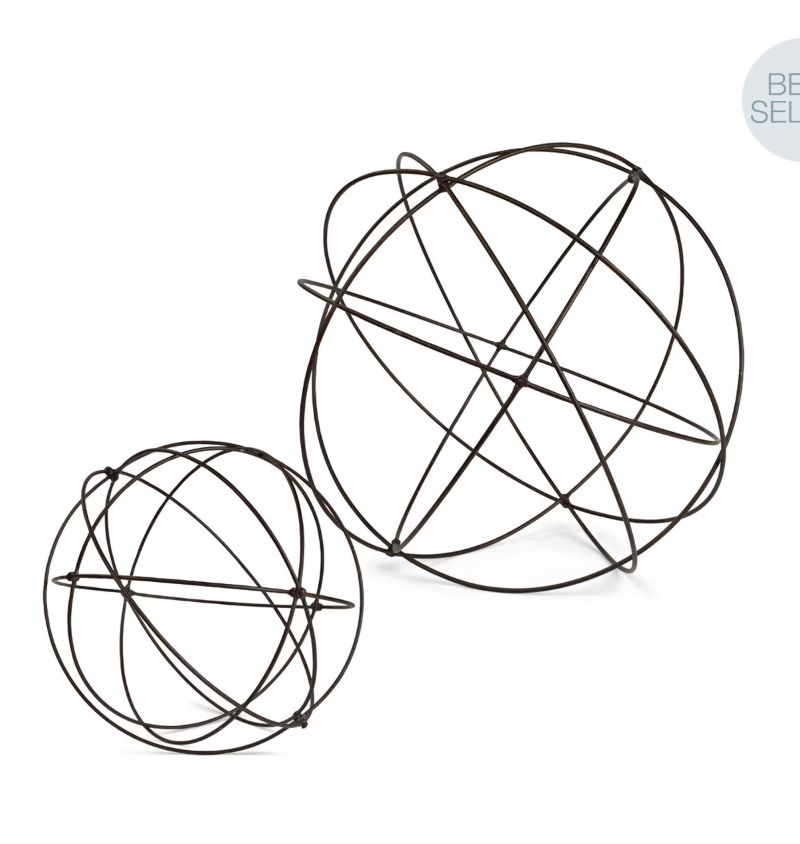 Wire Garden Spheres - 2 Sizes