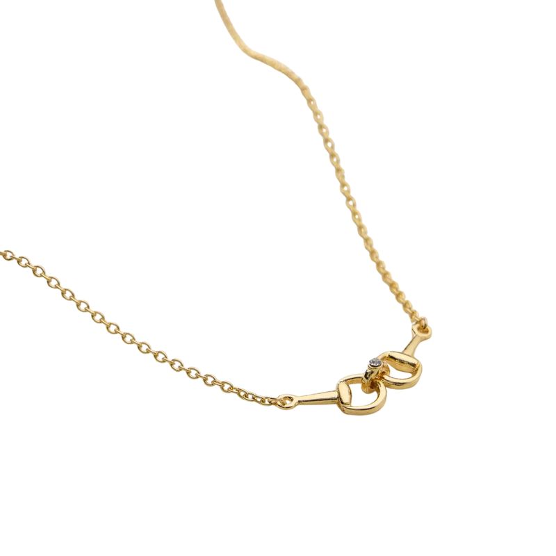 Adjustable Gold Dipped Bit Chain Necklace - 18K Gold
