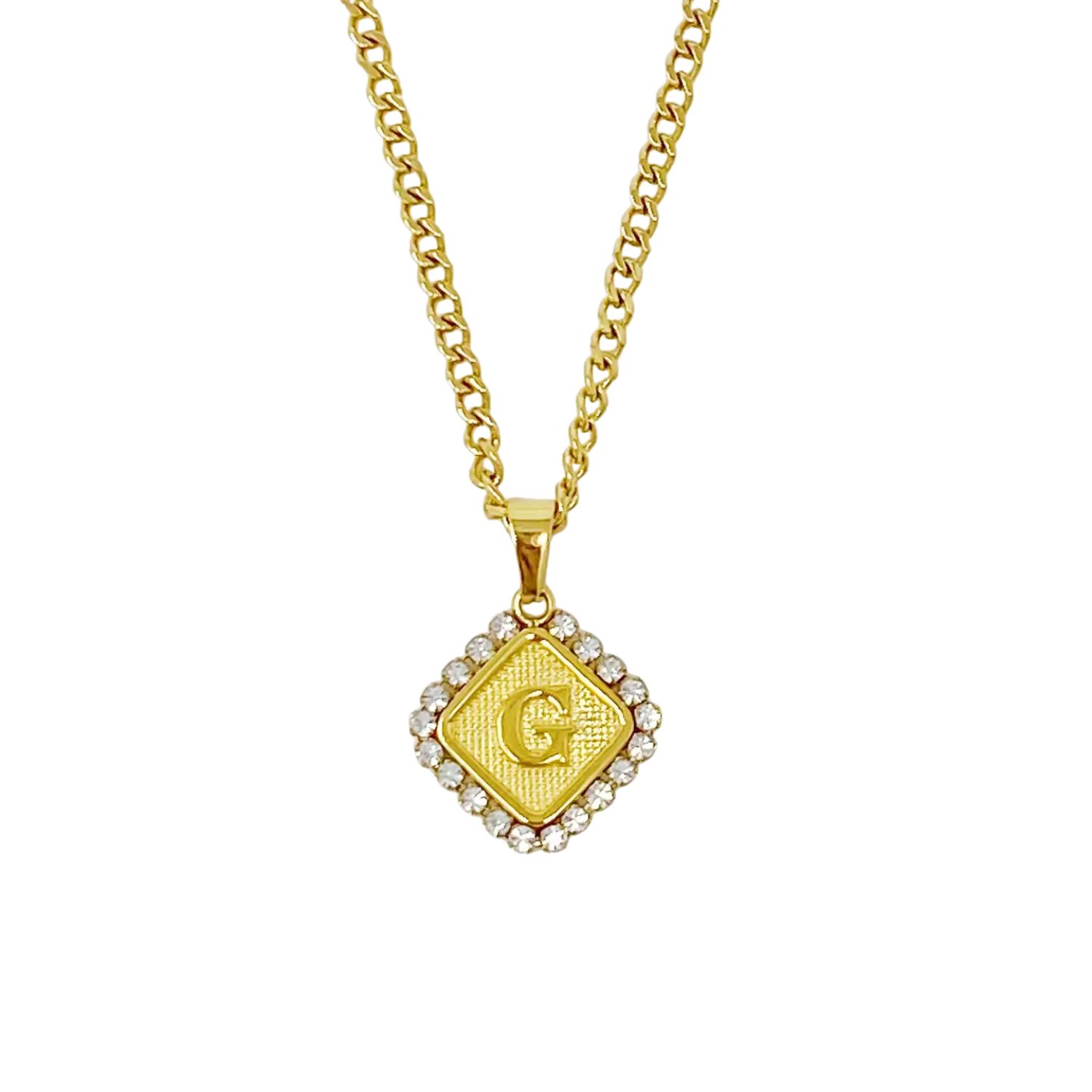Aztec Delight Initial Necklace - G