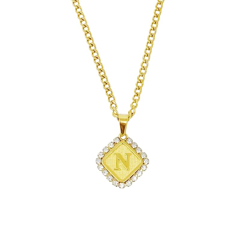 Aztec Delight Initial Necklace - N