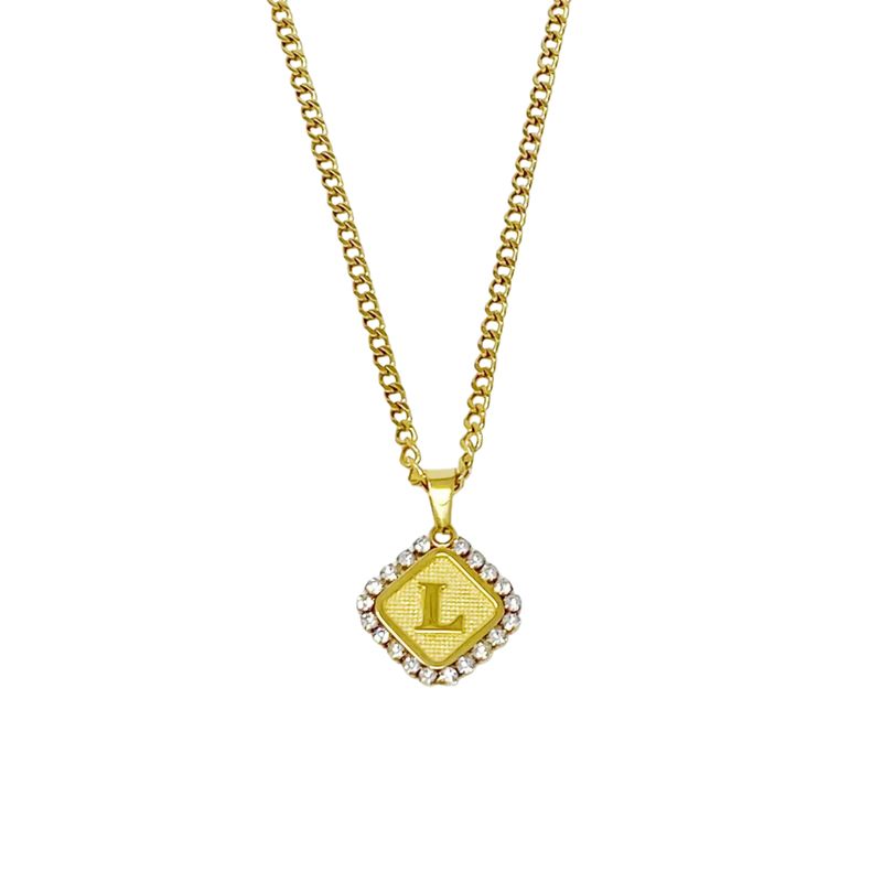 Aztec Delight Initial Necklace - L