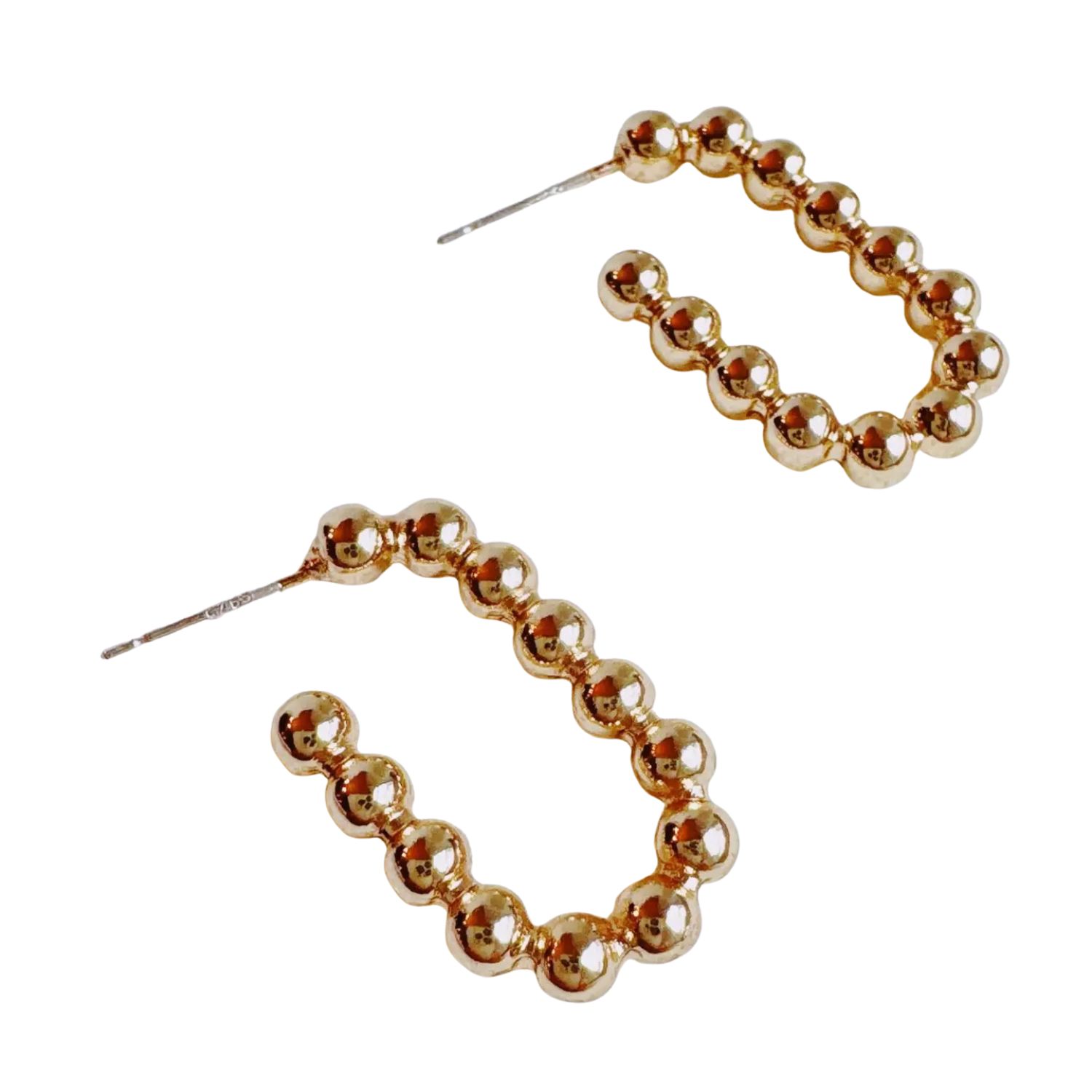 Dotty Square Hoop Earrings