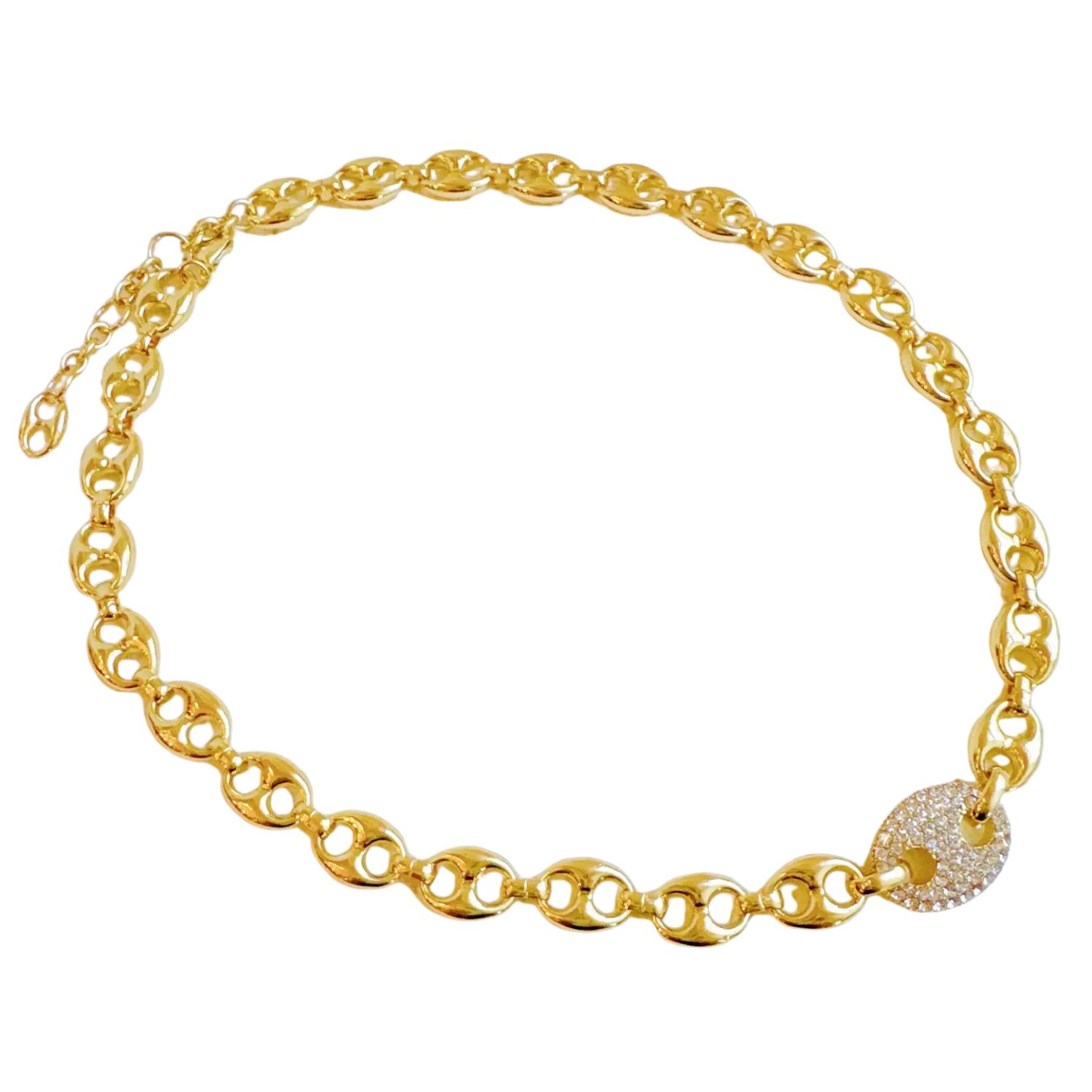 Classic Horse Bit Linked Chain Necklace