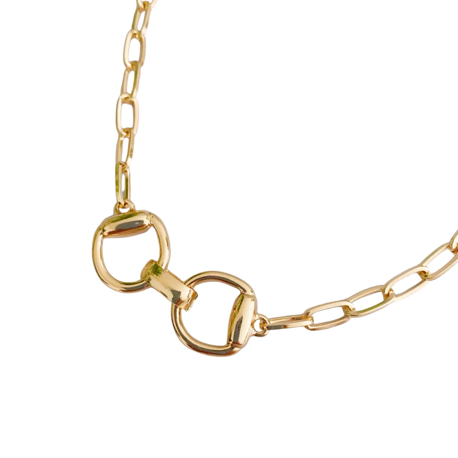 Equestrian Pendant Chain Necklace