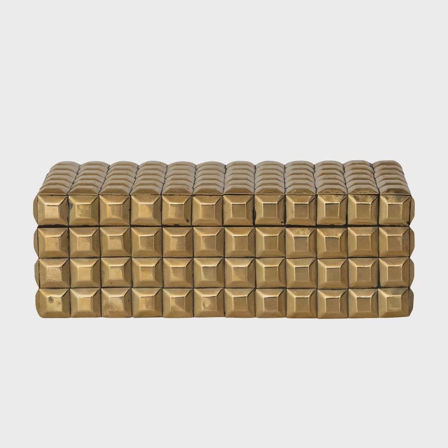 Brass Studded Box - Small