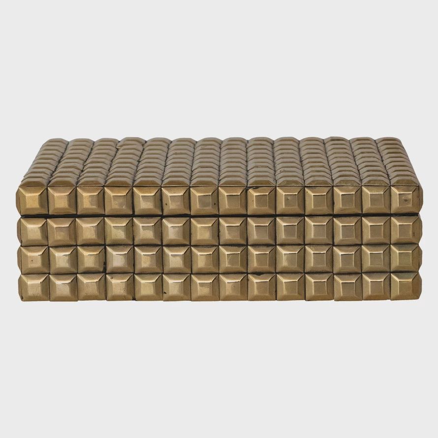 Brass Studded Box - Large
