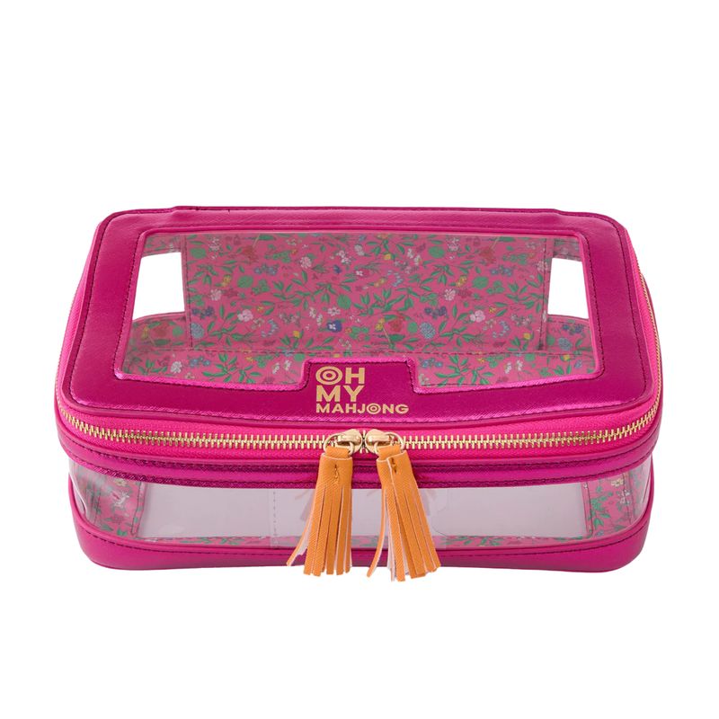 Metallic Pink Tile Storage Bag