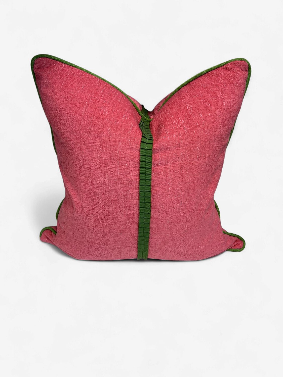 20 x 20 Pink w/ Green Stripe Pillow