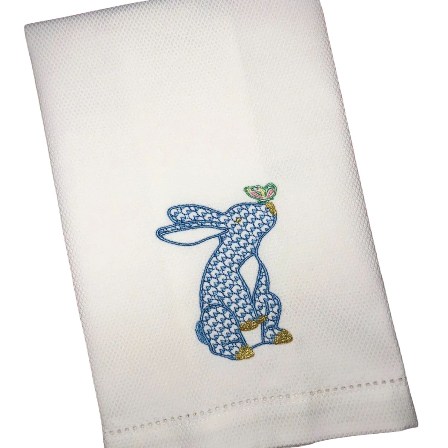 Bunny with Butterfly Huck Towel