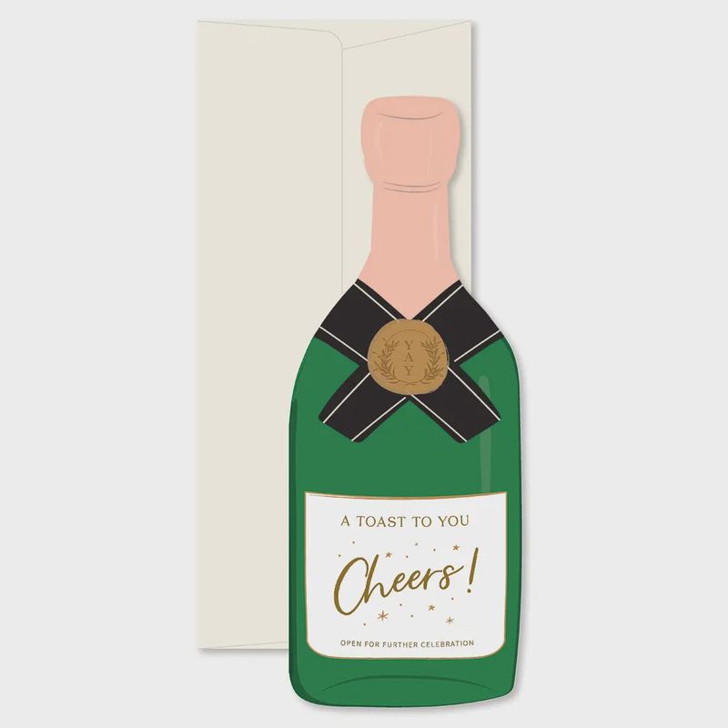 A Toast To You Champagne Congratulations Greeting Card