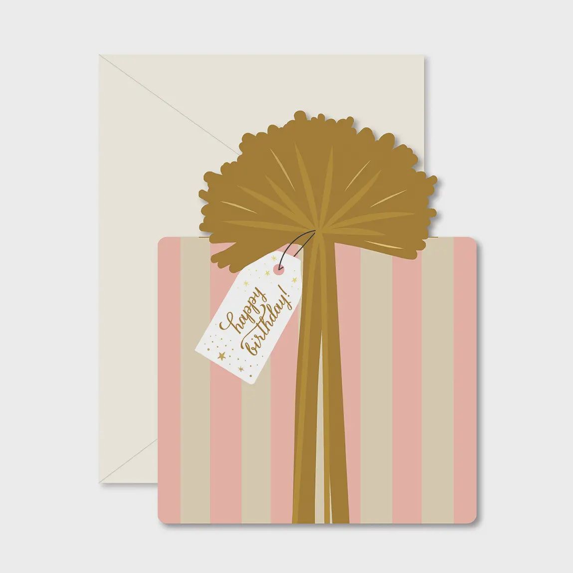Birthday Gift Die-Cut Folded Greeting Card