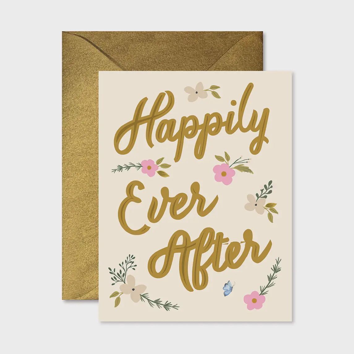 Happily Ever After Wedding Greeting Card