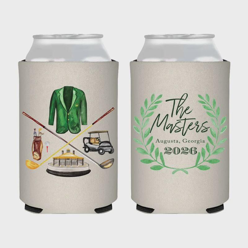 Masters Collage Can Cooler - Golf