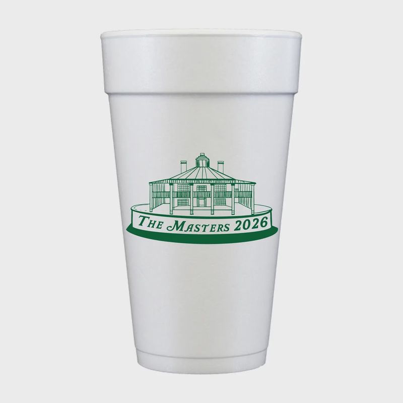 Augusta Trophy Masters Golf Clubs Foam Cups- Masters