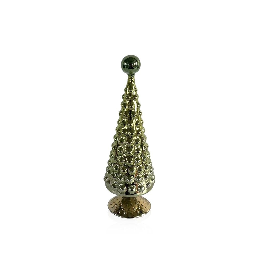 12" Green Hobnail Tree