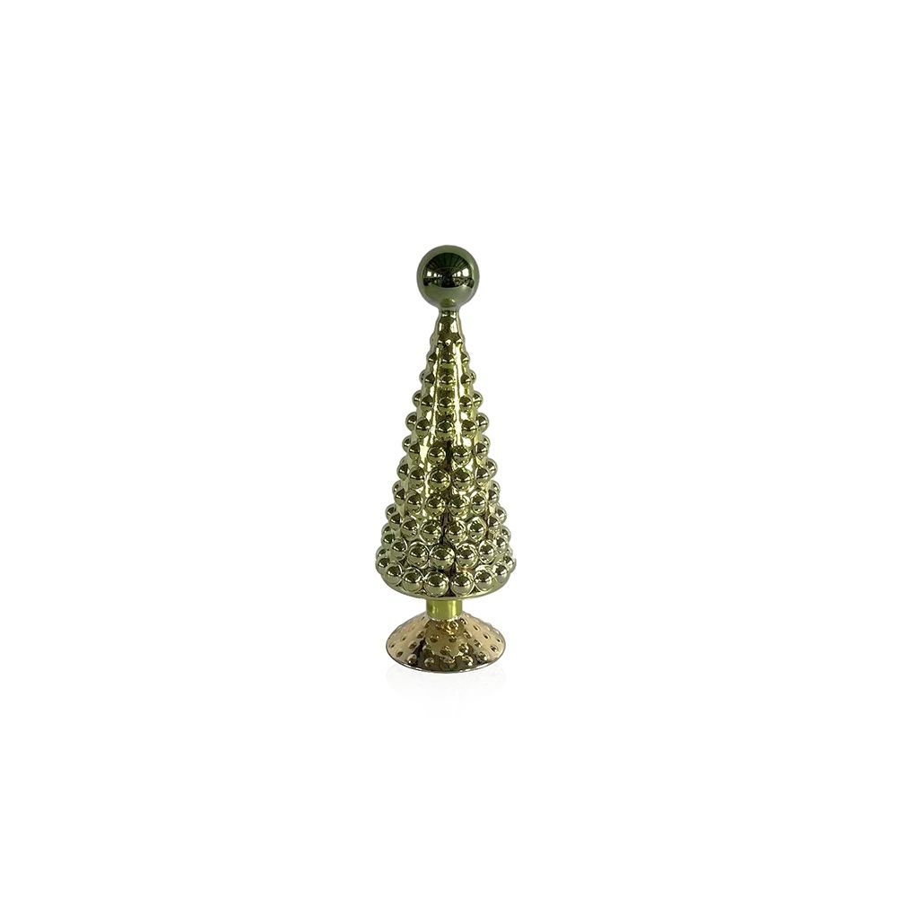 10" Green Hobnail Tree