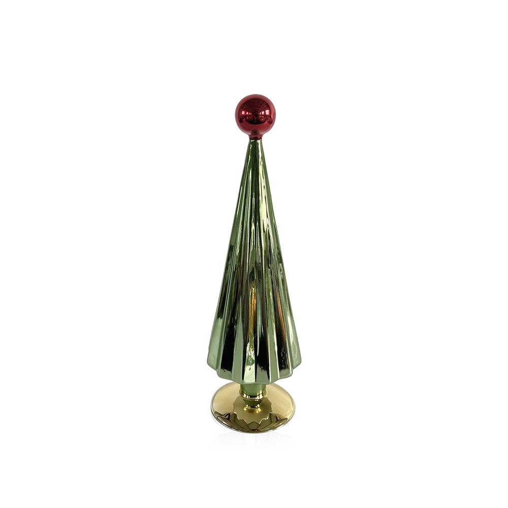 12" Green &amp; Red Tree