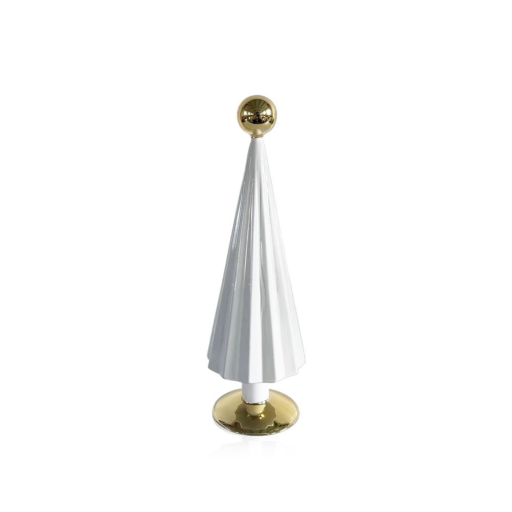 12" White &amp; Gold Tree