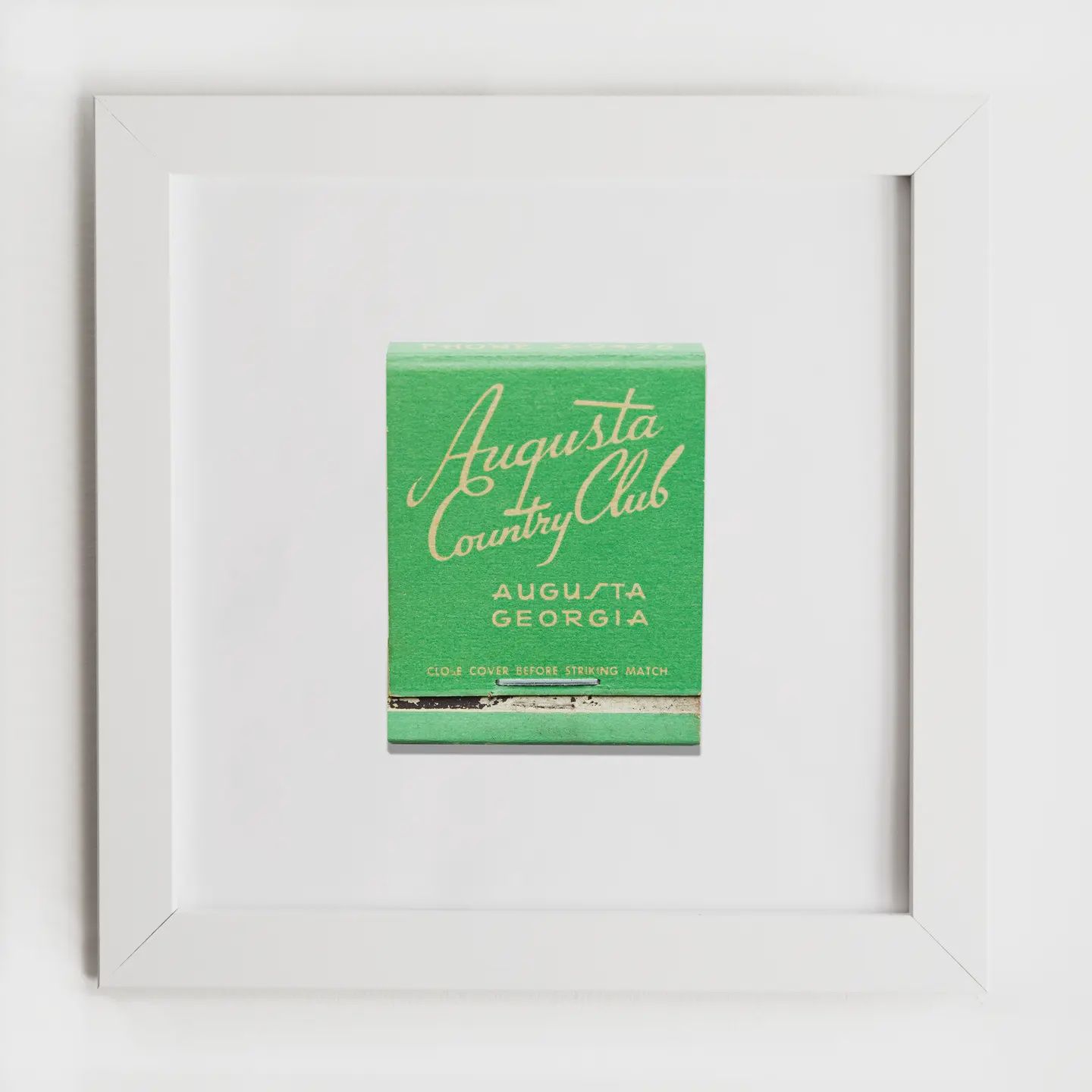 Augusta Country Club Matchbook Art