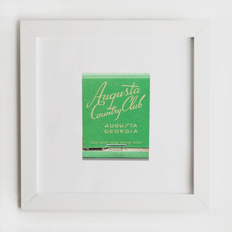 Augusta Country Club Matchbook Art