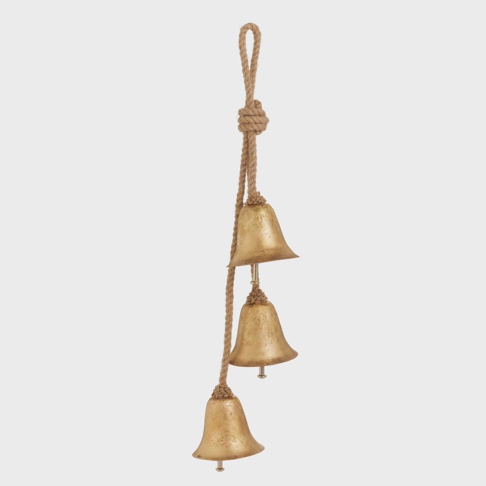 19" Gold Bell Cluster Ornament