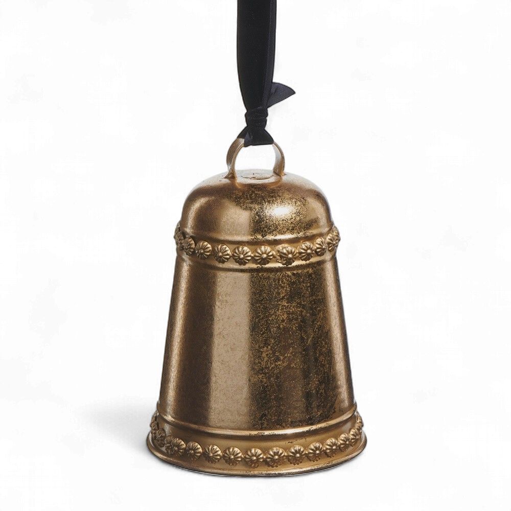 7" Gold Bell Ornament
