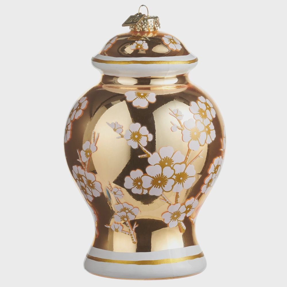 6.25" Golden Ginger Jar Ornament