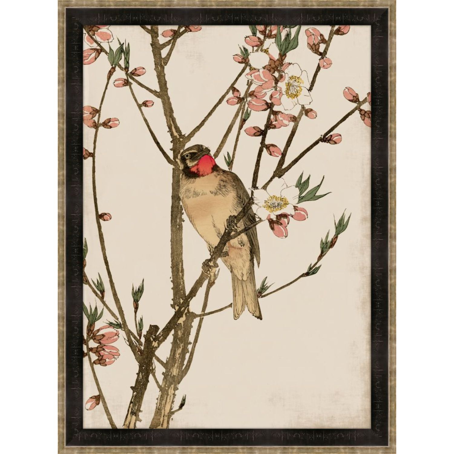 Ruby Throat and Peach Blossoms