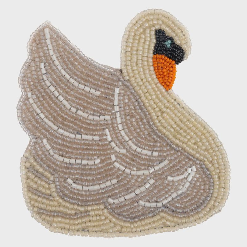 Swan Beaded Coasters