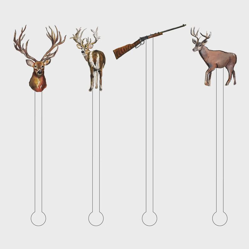 Hunting Season Acrylic Stir Sticks Combo