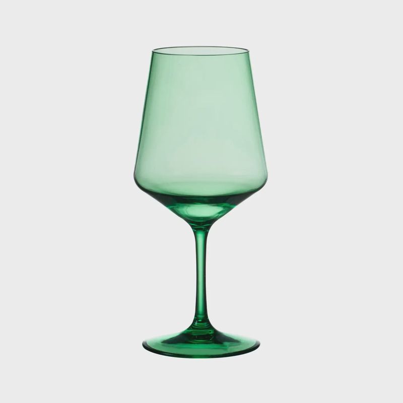 Green Tritan Lexington Stem Wine Glass