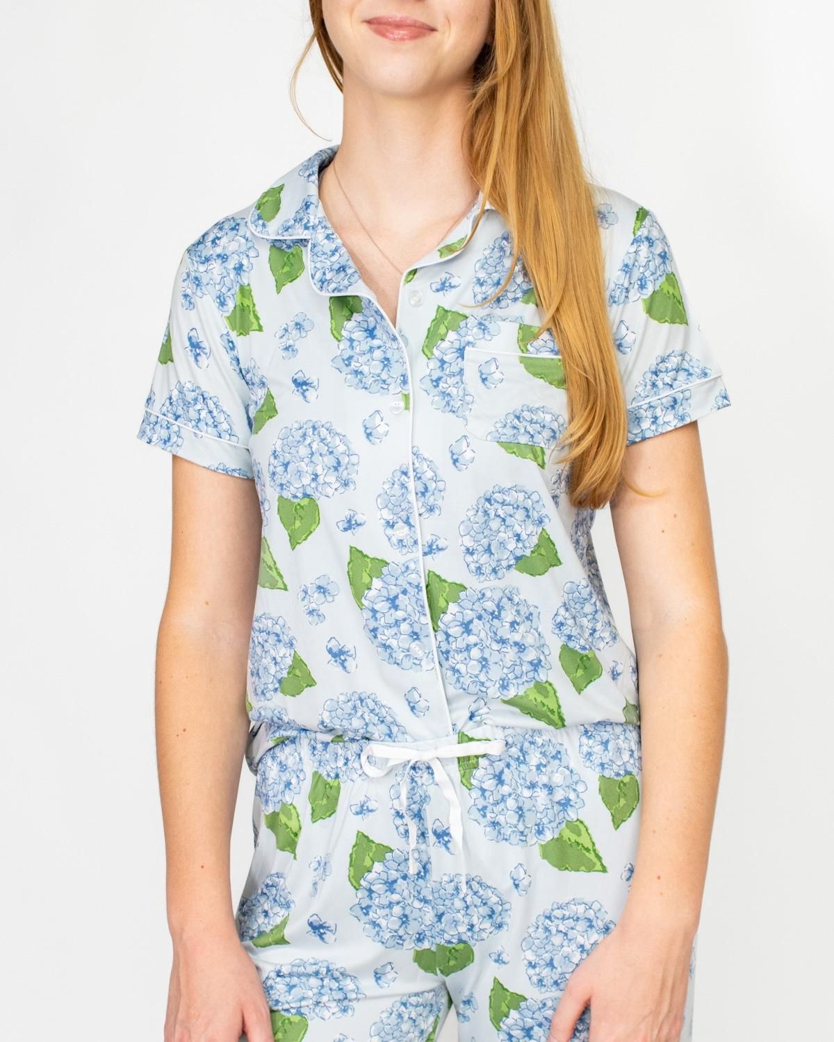 Hydrangea Sleep Set – Short Sleeve &amp; Pants