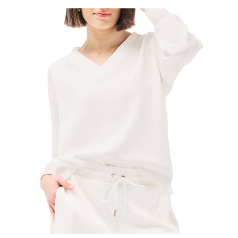 Ivory Lounge V-Neck Top