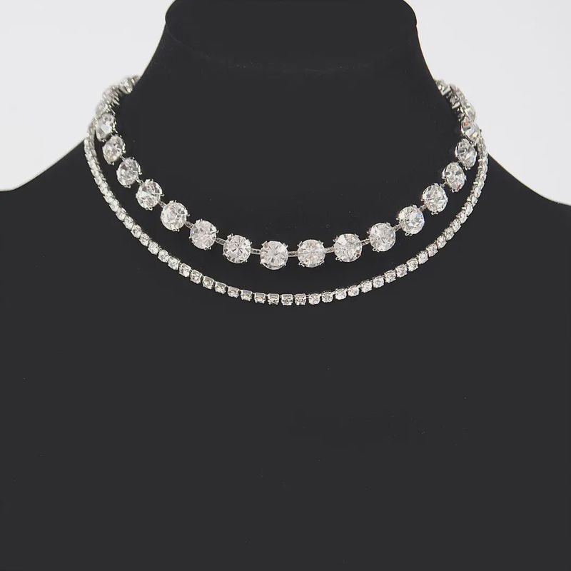 Layered Rhinestone Necklace