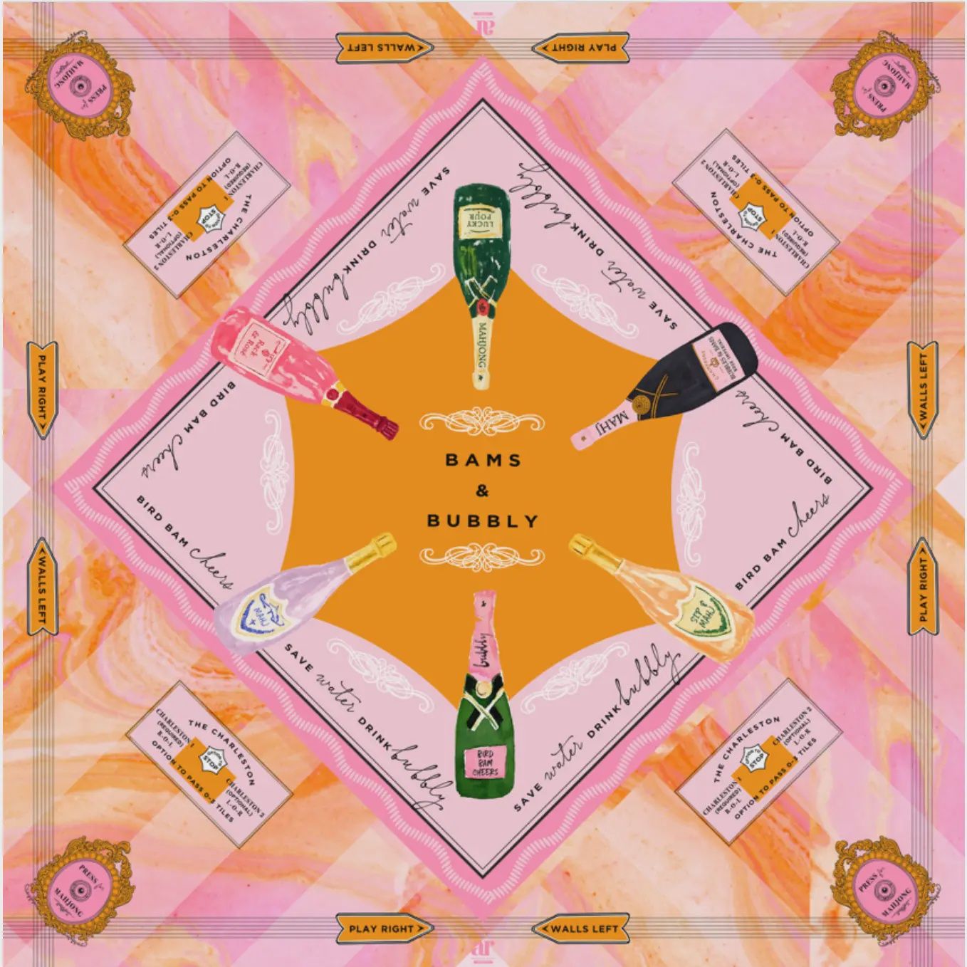 Bams &amp; Bubbly Mahjong Mat