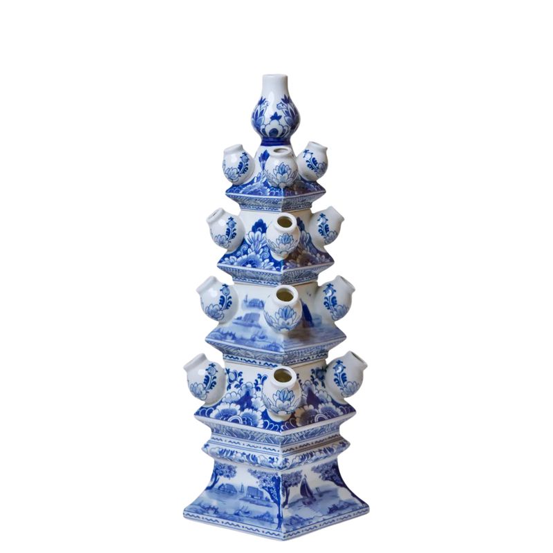 Blue and White Short Porcelain Tulipiere