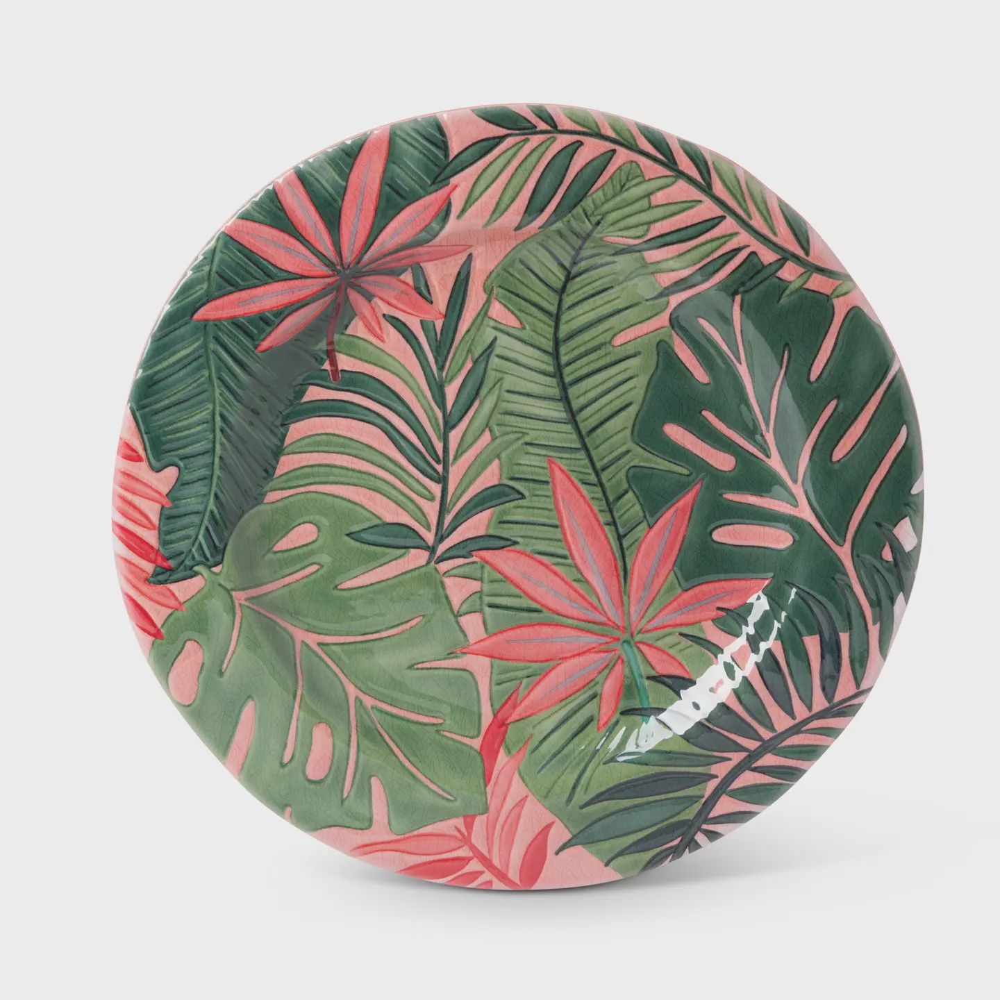 11'' Melamine Embossed Palm Dinner Plate