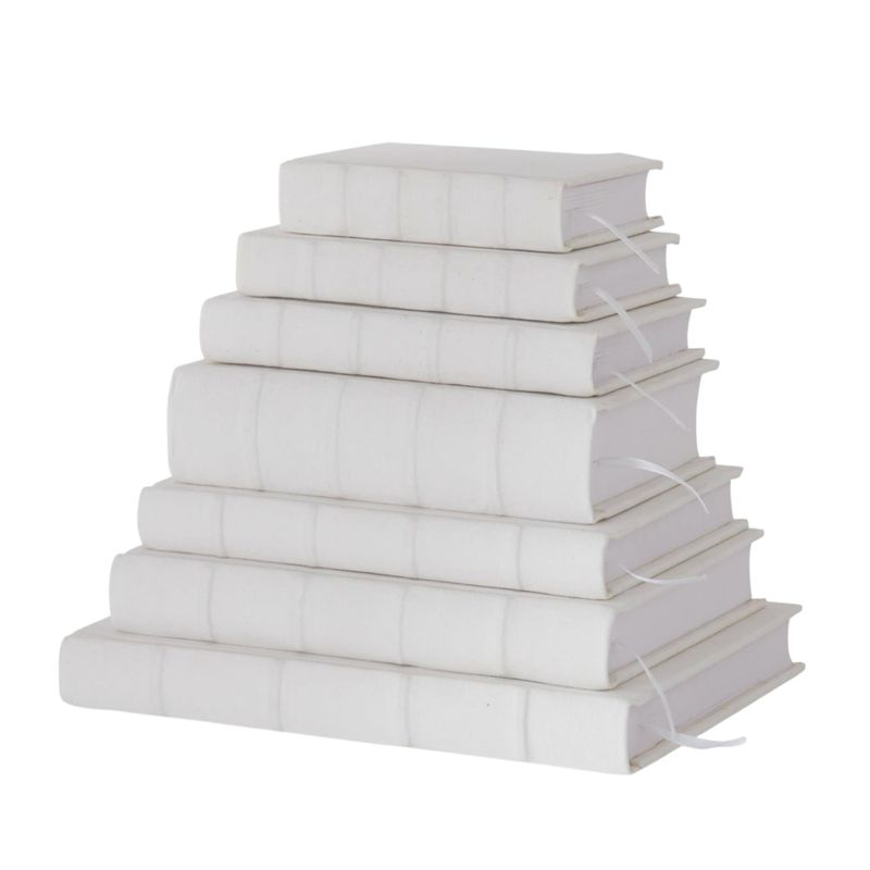 White Cotton Canvas Journals