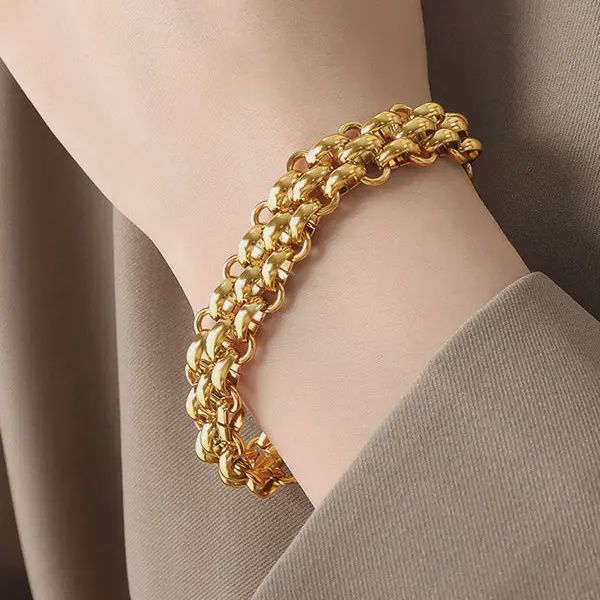 Chunky Gold Chain Link Bracelet