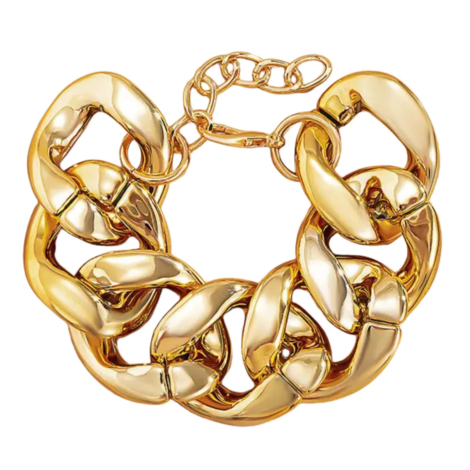 Oversized Gold Chain Link Bracelet