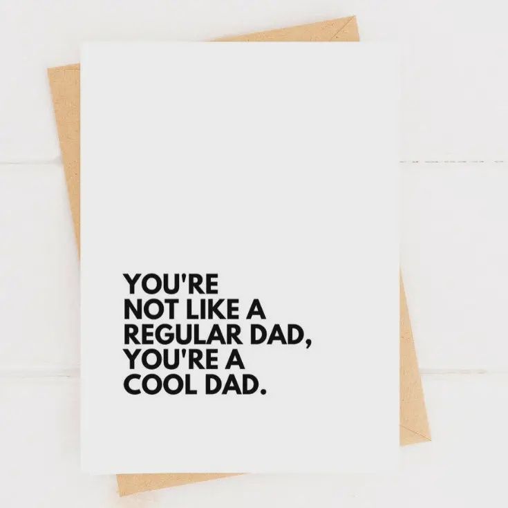 You’re a Cool Dad Funny Father’s Day Card