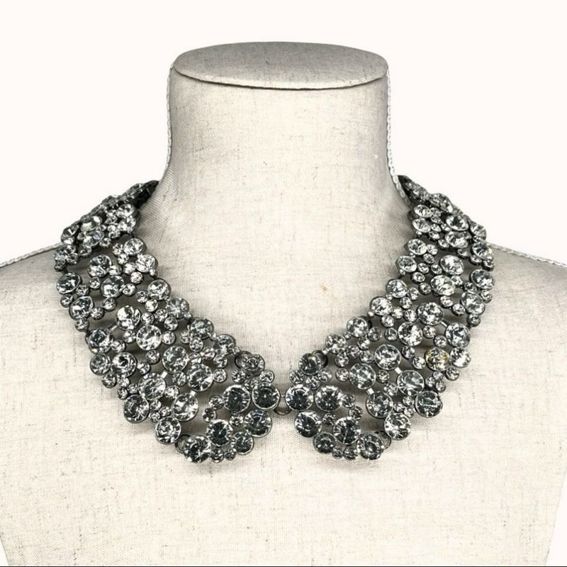 Jeweled Statement Collar Necklace